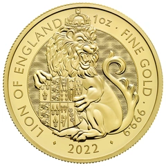 2022 Lion of England Gold Coin Tudor Beasts 1oz