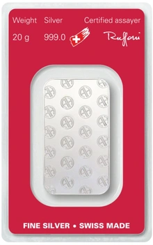 Argor-Heraeus 20 Gram Silver Bar