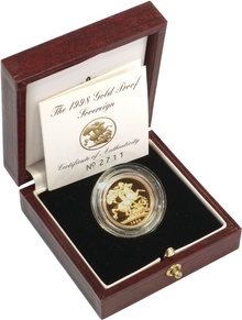 Gold Proof 1998 Sovereign Boxed