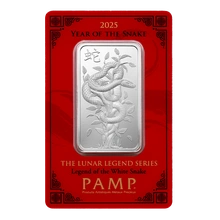 10g Silver Bar 2025 Year of the Snake PAMP