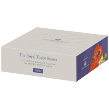 2024 Tudor Dragon - 1oz Tudor Beasts Proof Silver Coin Boxed