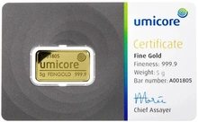 5g Gold Bar Umicore