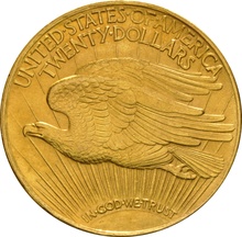 1914 $20 Double Eagle St Gaudens Head Gold Coin San-Francisco