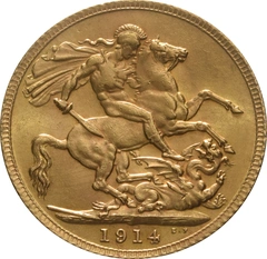 1914 Gold Sovereign Coin George V