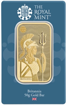 50g Gold Britannia Minted Bar