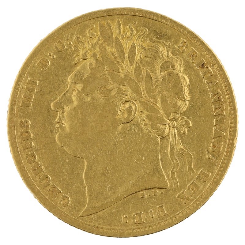 1823 Gold Sovereign {03-02-1923}