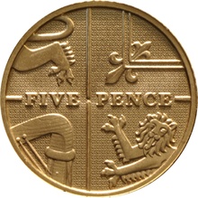 Gold Five Pence Piece