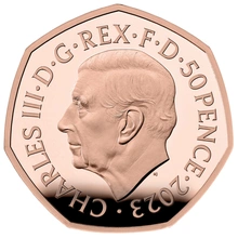 2023 Fifty Pence 50p Gold 75 Years of the NHS Proof Coin Boxed