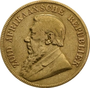 1892-1900 1 Pond Gold Coin South Africa
