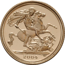 2004 Proof Gold Half Sovereign Elizabeth II Fourth Head