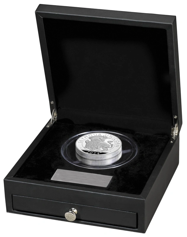 2024 Seymour Unicorn - 10oz Tudor Beasts Proof Silver Coin Boxed
