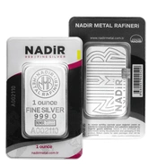 Nadir 1oz Silver Minted Silver Bar