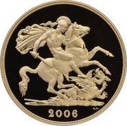 2006 - Gold £5 Proof Coin (Quintuple Sovereign)