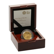 2021 Royal Mint 1/4oz Year of the Ox Proof Gold Coin Boxed