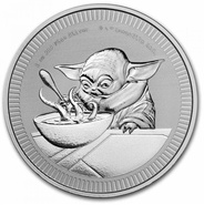 2022 Star Wars Grogu 'Baby Yoda' 1oz Silver Coin