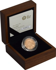 Gold Proof 2011 £1 Cardiff
