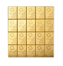 Valcambi CombiBar 20 x 1 Gram Gold Bar