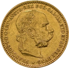 Gold Austrian 10 Coronas