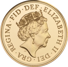 2015 Brilliant Uncirculated Gold Five Pound Coin (Quintuple Sovereign)