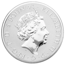 2021 2oz Silver Coin, White Greyhound of Richmond, Queen's Beast
