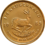 1985 1/4oz Krugerrand Gold Coin