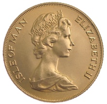 1973 Gold Half Sovereign Elizabeth II Decimal Head IOM