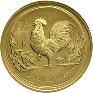 1oz Perth Mint Year of the Rooster 2017 Gold Coin