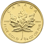 2008 Quarter Ounce Gold Canadian Maple