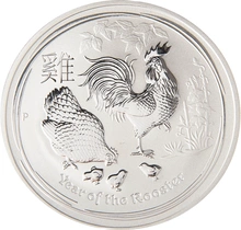 2017 Year of the Rooster Silver Coin 1kg Perth Mint Australian Lunar Series