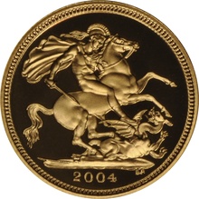 Gold Proof 2004 Half-Sovereign Boxed