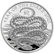 2025 Royal Mint 1oz Year of the Snake Proof Silver Coin Boxed