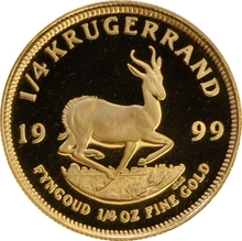 1999 Proof 1/4oz Krugerrand Gold Coin Boxed