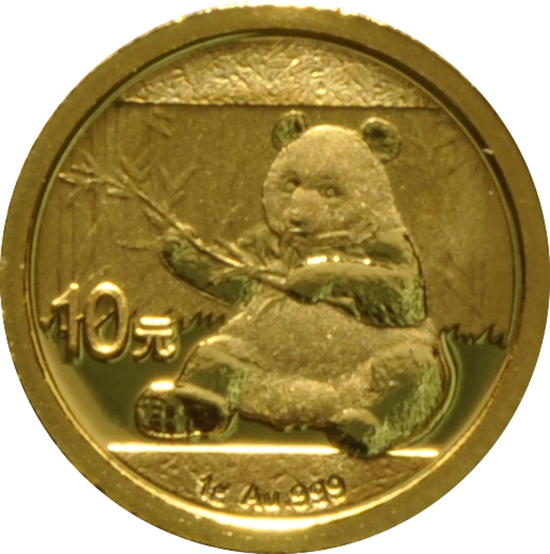 2017 1 Gram Gold Chinese Panda Coin