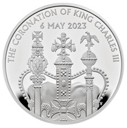 2023 £5 Silver Crown Coronation of King Charles III Proof Coin Boxed