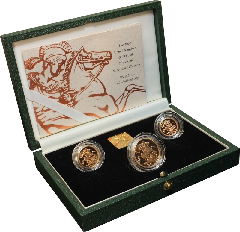 2000 Gold Proof Sovereign Three Coin Set
