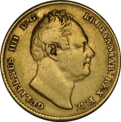 1834 Gold Sovereign Coin