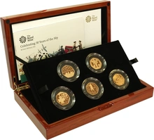 2019 UK Fifty Pence 50p Gold Proof Coin Set - British Military - Boxed