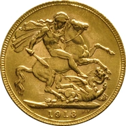 1913 Gold Sovereign - King George V - P