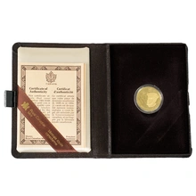 Canadian 1984 $100 Half Ounce Proof Gold Coin Jaques Cartier Boxed