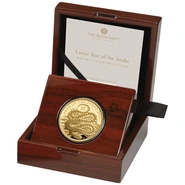 2025 Royal Mint 1oz Year of the Snake Proof Gold Coin Boxed