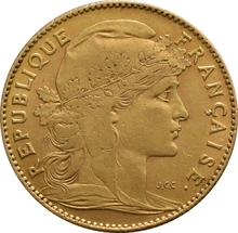 10 French Francs - Marianne Rooster