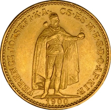 Hungarian 20 Korona Gold Coin Franz Joseph I