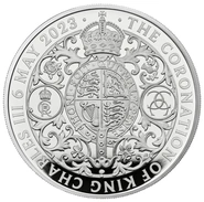 2023 1oz Silver Coronation of King Charles III Proof Coin Boxed