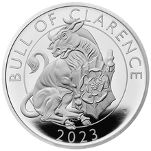 2023 Bull of Clarence - 1oz Tudor Beasts Proof Silver Coin Boxed