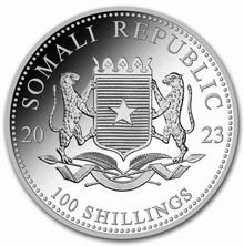 2023 1oz African Wildlife Somalian Leopard Silver Coin