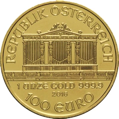 2016 Austrian Gold Philharmonic Coin 1oz