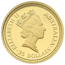 1989 Quarter Ounce Gold Australian Nugget