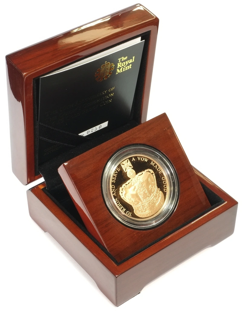 2013 - Gold Five Pound Proof Coin, 60th Anniversary of the Queen's Coronation