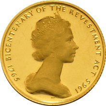 23.5ct 1965 Isle of Man Gold Sovereign Coin Bicentenary of the Revestment Act