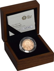 2011 Proof Gold £1 Pound Coin Edinburgh Boxed